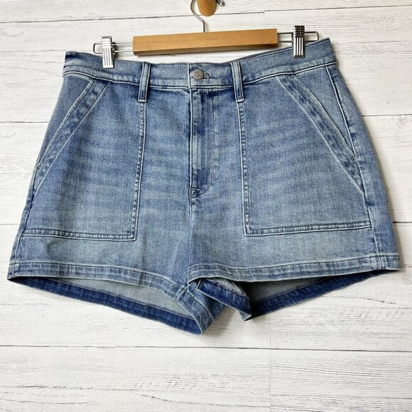 J Crew Factory Shorts Womens Size 31 Utility Denim Cotton Blend Summertime - Picture 1 of 14